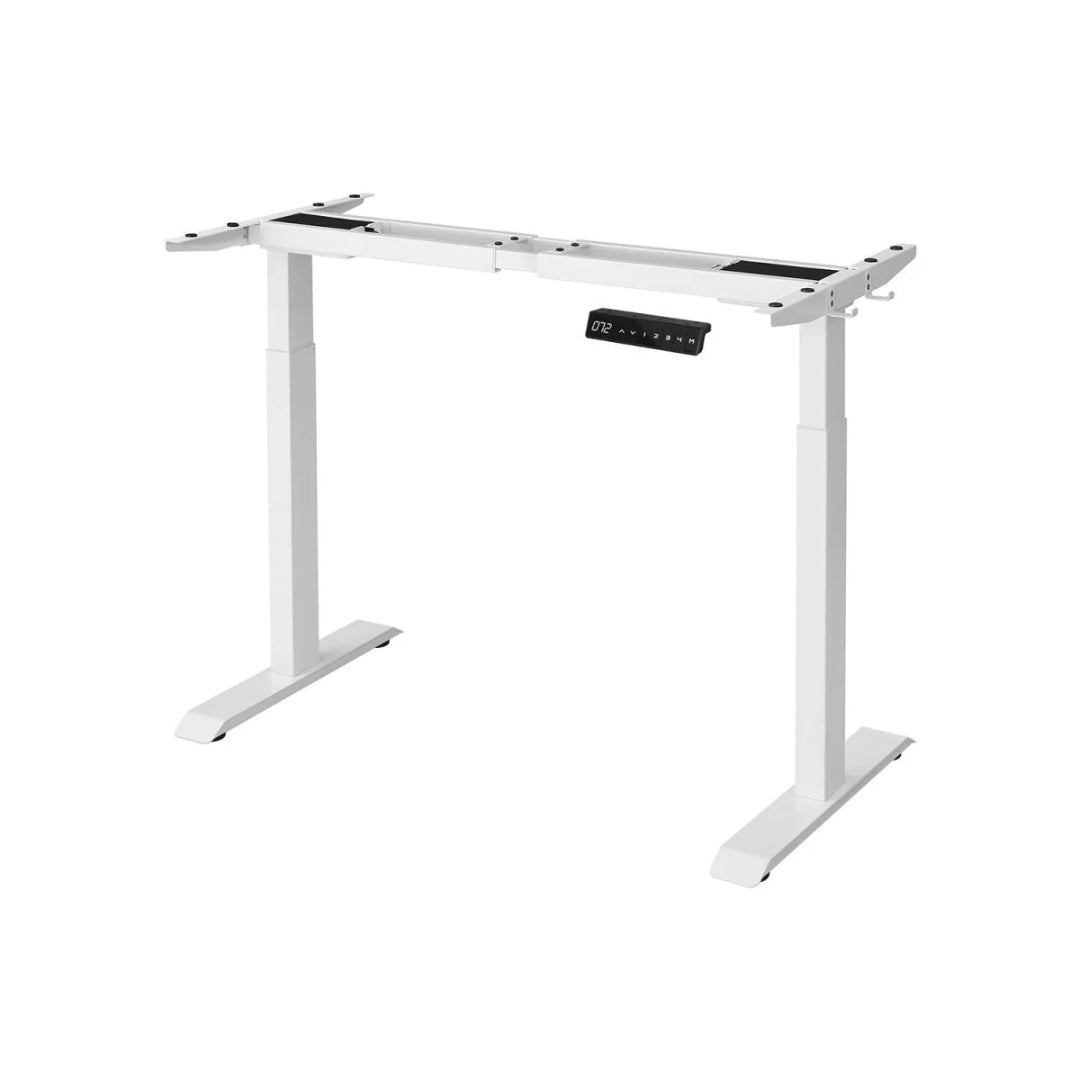 Elektryczny stelaż biurka sit-stand z podwójnym silnikiem, regulacja wysokości 69–115 cm, na kółkach, nośność 120 kg