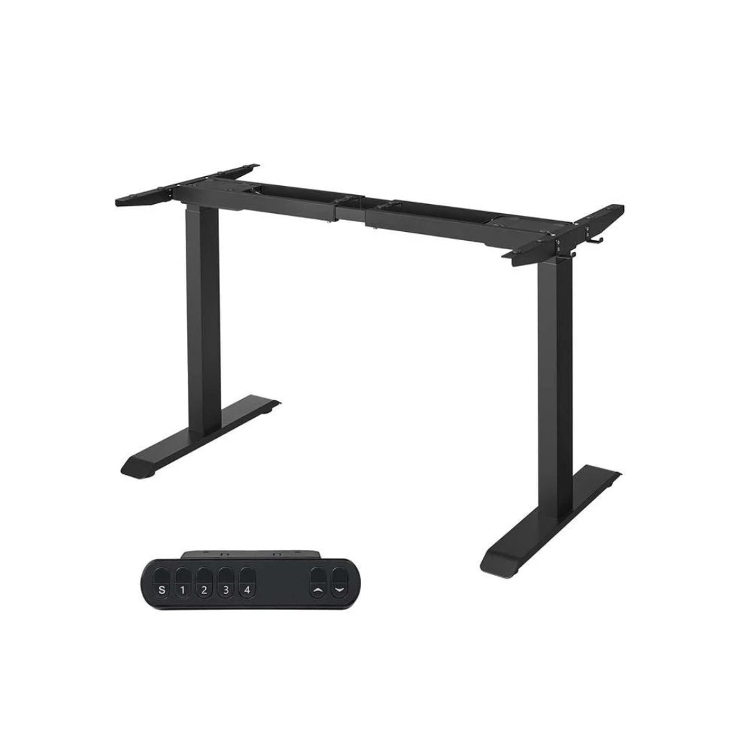 Elektryczny stelaż biurka sit-stand z podwójnym silnikiem, regulacja wysokości 69–115 cm, na kółkach, nośność 120 kg